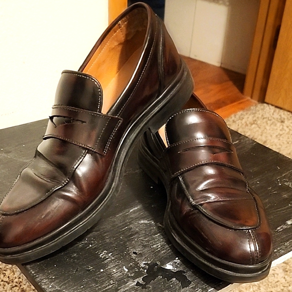 Classic Brown Leather Men's Loafers